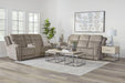 Parker Living Penfield - Frappe Zero Gravity Power Reclining Console Loveseat with Heat Massage and Speaker P3