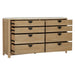 Parker House Escape - Bedroom King Poster Bed 2 Nightstands Dresser with Mirror and Chest