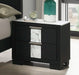 Crown Mark Furniture Rangley 2 Drawer Nightstand in Black - All Brands Furniture (NJ)