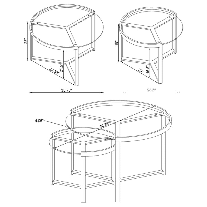 Delia Nesting Coffee Table - All Brands Furniture (NJ)