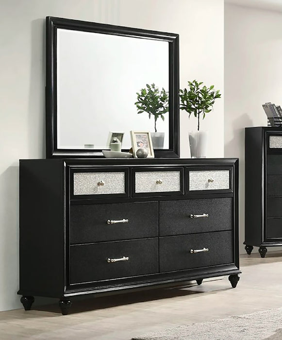 Crown Mark Furniture Lila 7 Drawer Dresser in Black - All Brands Furniture (NJ)