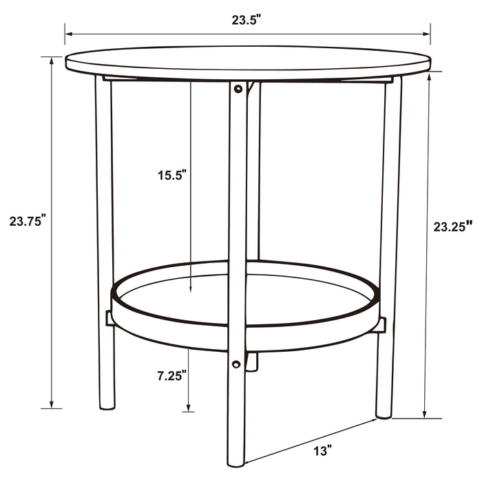 Delfin End & Side Table - All Brands Furniture (NJ)