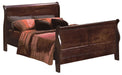 Crown Mark Furniture Louis Philip Twin Bed in Dark Cherry image