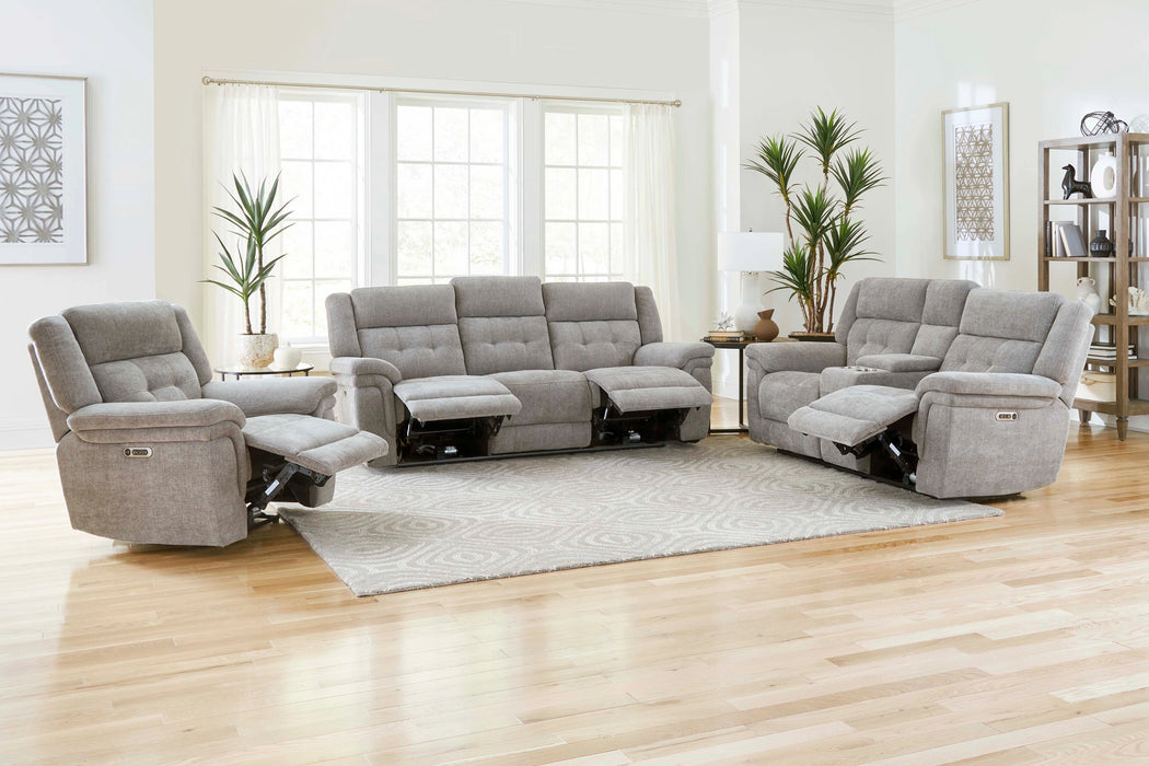 Parker Living Richland - Bristol Grey Power Reclining Sofa
