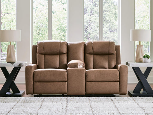 Mackmenville Reclining Loveseat with Console - All Brands Furniture (NJ)