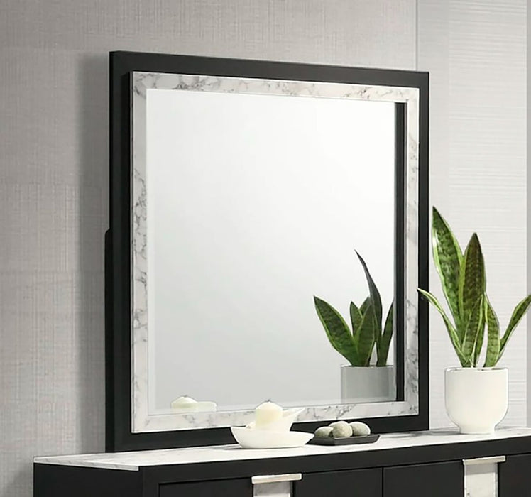 Crown Mark Furniture Rangley Dresser Mirror in Black - All Brands Furniture (NJ)