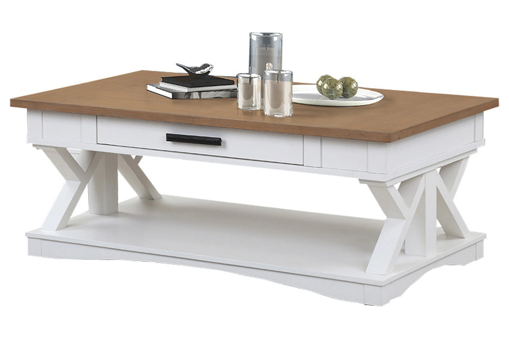 Parker House Americana Modern Cocktail Table with 2 Chairside Tables