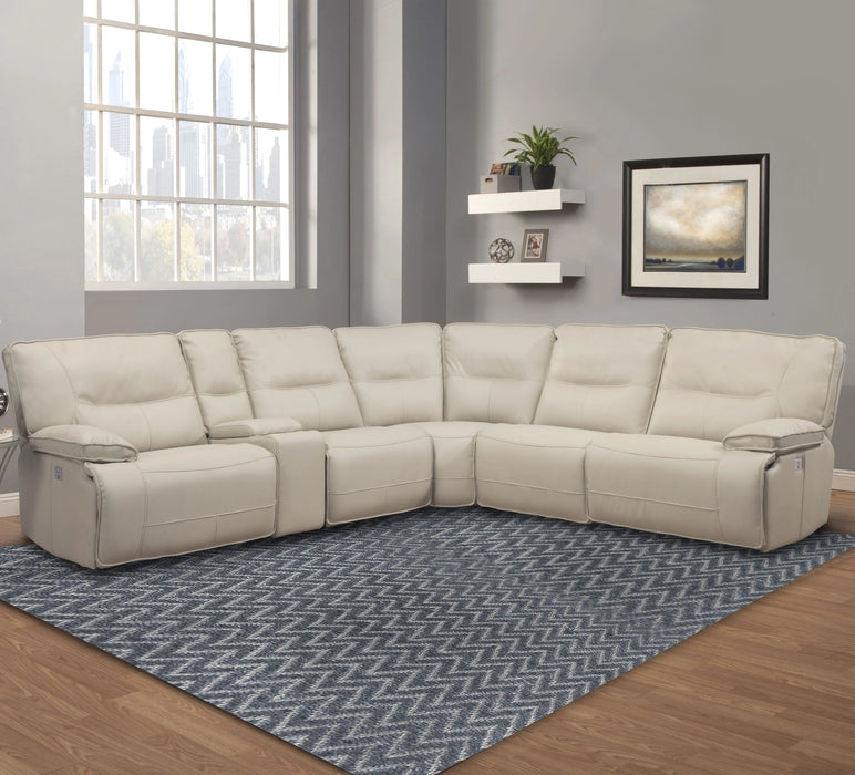 Parker Living Spartacus 6 Piece Modular Power Reclining Sectional with Power Adjustable Headrests