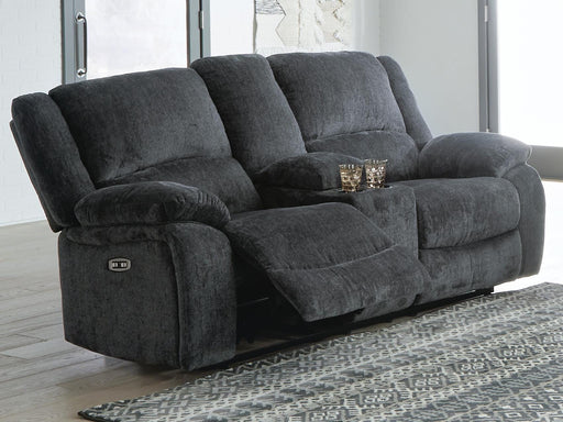 Draycoll Power Reclining Loveseat with Console - All Brands Furniture (NJ)