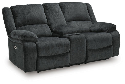 Draycoll Power Reclining Loveseat with Console - All Brands Furniture (NJ)