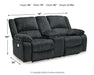Draycoll Power Reclining Loveseat with Console - All Brands Furniture (NJ)