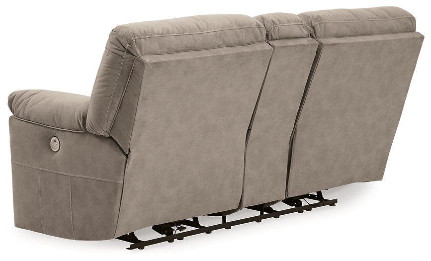 Cavalcade Power Reclining Loveseat with Console - All Brands Furniture (NJ)