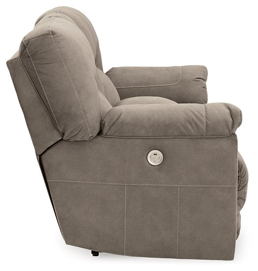 Cavalcade Power Reclining Loveseat with Console - All Brands Furniture (NJ)