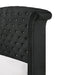 Crown Mark Furniture Lucinda King Upholstered Panel Bed in Black B9265-K - All Brands Furniture (NJ)