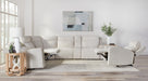 Parker Living Lancaster - Fluffy River Rock 6 Piece Zero Gravity Power Reclining Sectional with Power Adjustable Headrests