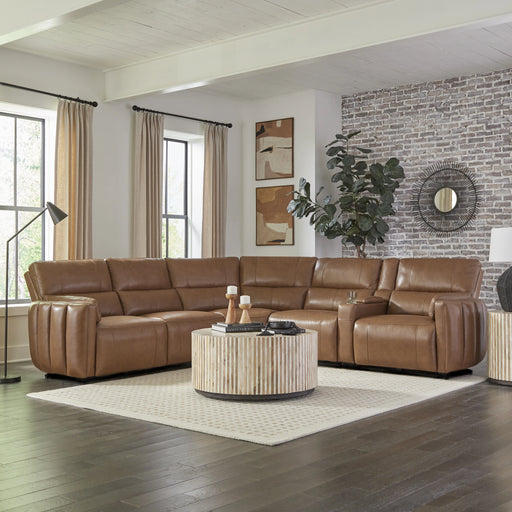 Parker Living Modesto 6 Piece Modular Power Reclining Sectional with Power Adjustable Headrests