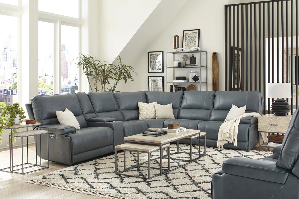Parker Living Whitman - Powered By Freemotion 6 Piece Modular Power Reclining Sectional with Power Adjustable Headrests