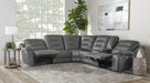 Parker Living Caldwell Fog 6 Piece Modular Power Reclining Sectional with Power Adjustable Headrests