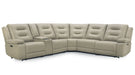 Parker Living Caldwell Fog 6 Piece Modular Power Reclining Sectional with Power Adjustable Headrests