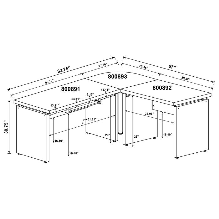 Skylar Computer Desk - All Brands Furniture (NJ)