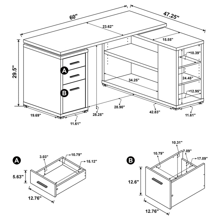 Yvette Computer Desk - All Brands Furniture (NJ)