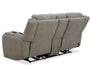 Parker Living Penfield - Frappe Zero Gravity Power Reclining Console Loveseat with Heat Massage and Speaker P3