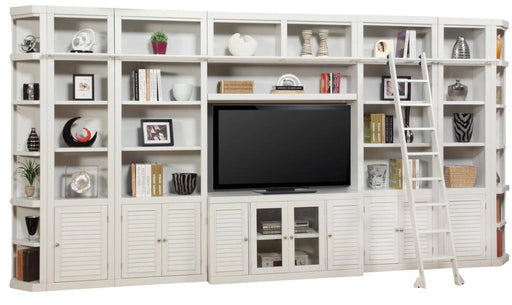 Parker House Boca 9-Piece Library Wall in Cottage White