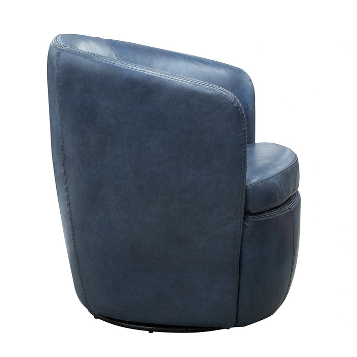 Parker Living Barolo 100% Italian Leather Swivel Club Chair