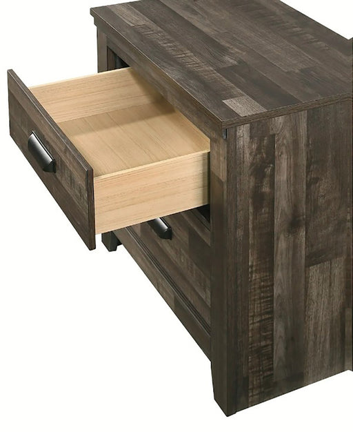 Crown Mark Furniture Carter 2 Drawer Nightstand in Brown - All Brands Furniture (NJ)