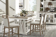 Parker House Americana Modern Dining 72 inch Island Counter Height Extendable Dining Table