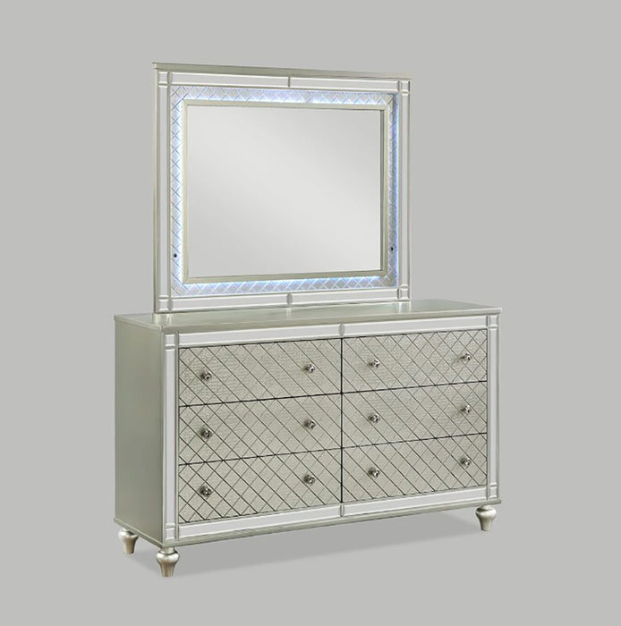 Crown Mark Furniture Cristian Dresser Mirror in Beige - All Brands Furniture (NJ)