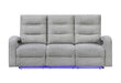 U6611 Grey 15 Power Reclining Sofa with LED