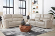 Parker Living Easton - Steamboat Brown Zero Gravity Power Reclining Tilt Console Loveseat P3