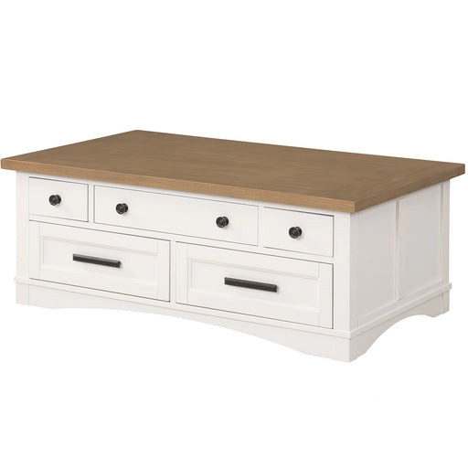 Parker House Americana Modern - Cotton Lift Top Cocktail Table with 2 Chairside Tables