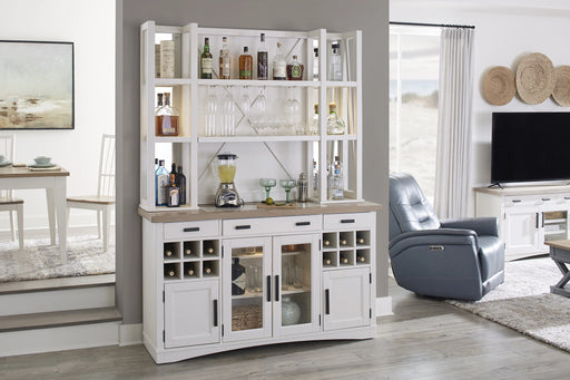 Parker House Americana Modern Dining 66 inch Buffet and Hutch with Quartz Insert