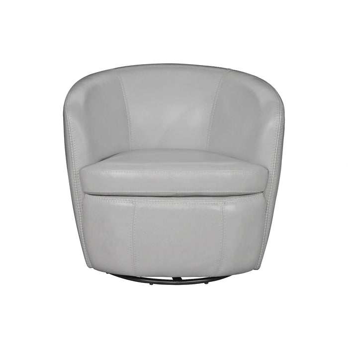 Parker Living Barolo 100% Italian Leather Swivel Club Chair