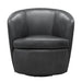 Parker Living Barolo 100% Italian Leather Swivel Club Chair