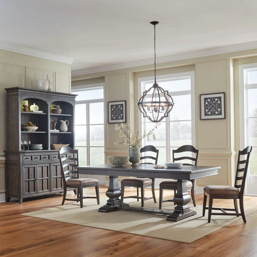 Paradise Valley 5 Piece Trestle Table Set image