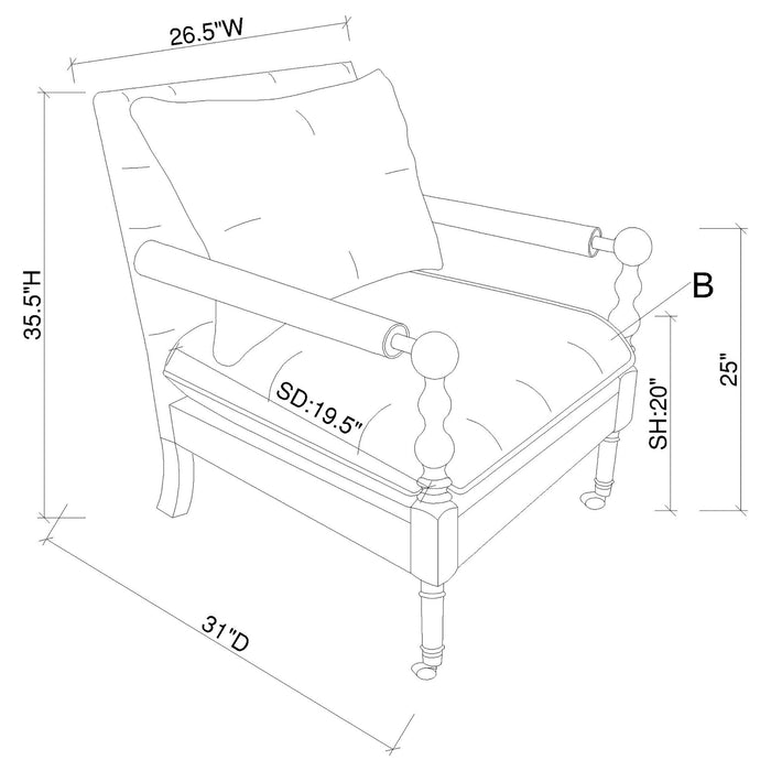 Dempsy Accent Chair - All Brands Furniture (NJ)