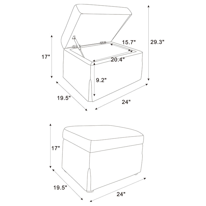 Winter Ottomans - All Brands Furniture (NJ)