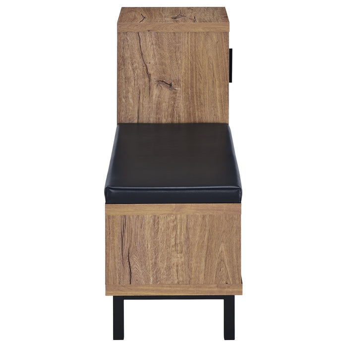 Teller 1-door Entryway Shoe Storage Cabinet Natural Oak - All Brands Furniture (NJ)