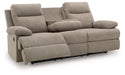Side-Swipe Reclining Sofa with Drop Down Table - All Brands Furniture (NJ)