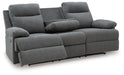 Side-Swipe Reclining Sofa with Drop Down Table - All Brands Furniture (NJ)