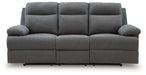 Side-Swipe Reclining Sofa with Drop Down Table - All Brands Furniture (NJ)