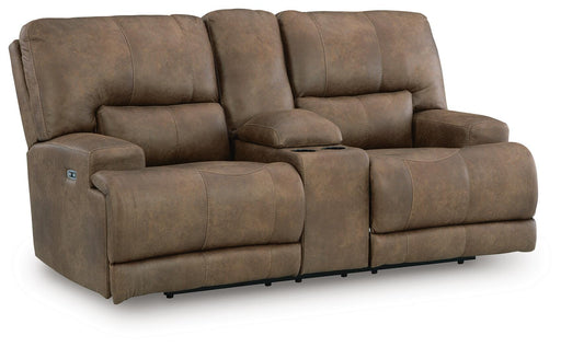 Beckley Place Power Reclining Loveseat with Console - All Brands Furniture (NJ)
