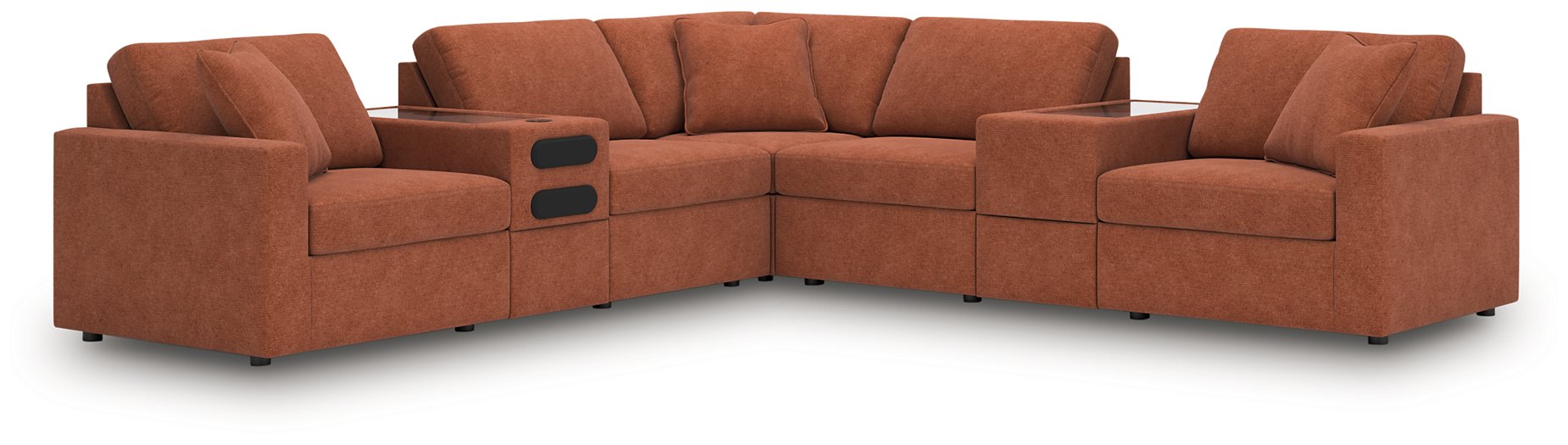 Modmax Balanced Sectional with Audio and Storage Consoles - All Brands Furniture (NJ)
