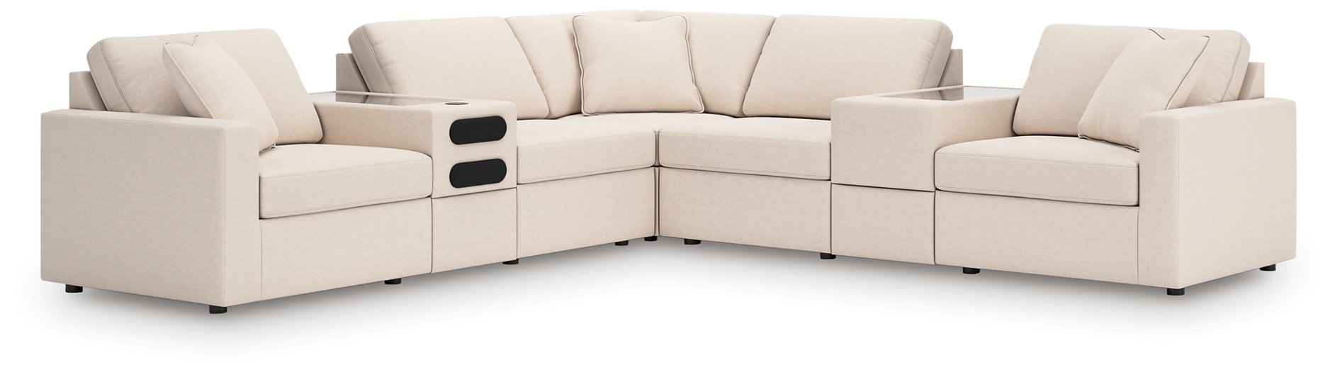 Modmax Balanced Sectional with Audio and Storage Consoles - All Brands Furniture (NJ)