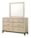 Crown Mark Furniture Akerson Dresser Mirror in Beige - All Brands Furniture (NJ)