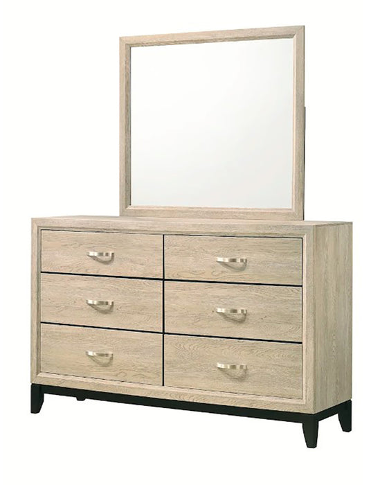 Crown Mark Furniture Akerson 6 Drawer Dresser in Beige - All Brands Furniture (NJ)