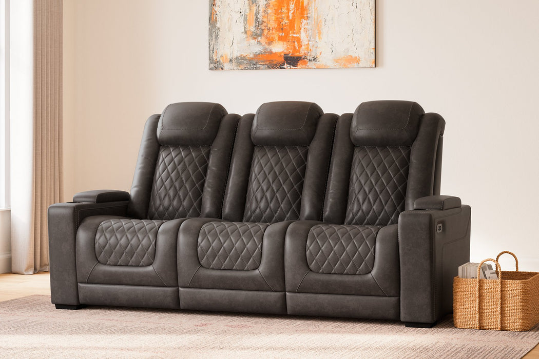 HyllMont Power Reclining Sofa - All Brands Furniture (NJ)